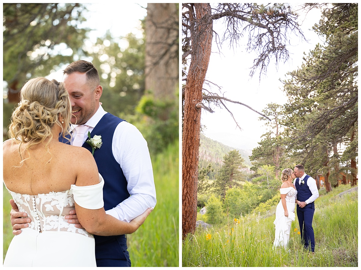 formal pictures at Wild Basin wedding with simply grace photography