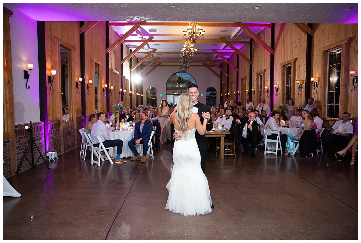 crooked willow wedding first dance with simply grace photography