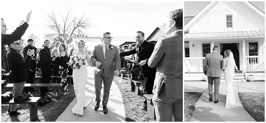 ceremony kiss at the barn of raccoon creek simply grace photography